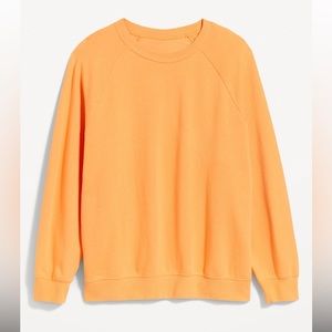 NWT Old Navy Oversized Vintage Tunic Sweatshirt for Women in Mango Sorbet, M